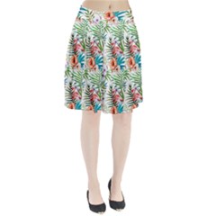 Tropical Flamingo Pleated Skirt by goljakoff