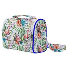 Tropical Flamingo Satchel Shoulder Bag by goljakoff