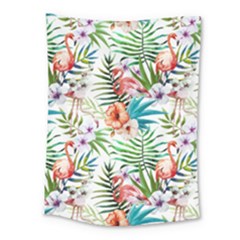 Tropical Flamingo Medium Tapestry by goljakoff