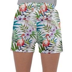 Tropical Flamingo Sleepwear Shorts by goljakoff