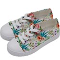 Tropical flamingo Kids  Low Top Canvas Sneakers View2