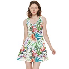 Tropical Flamingo Inside Out Reversible Sleeveless Dress by goljakoff