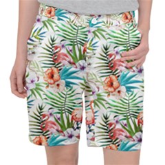 Tropical Flamingo Pocket Shorts by goljakoff