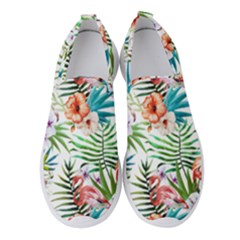 Tropical Flamingo Women s Slip On Sneakers by goljakoff