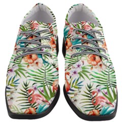 Tropical Flamingo Women Heeled Oxford Shoes by goljakoff