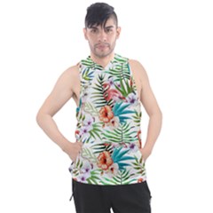 Tropical Flamingo Men s Sleeveless Hoodie by goljakoff