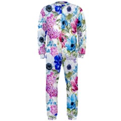 Purple Flowers Onepiece Jumpsuit (men)  by goljakoff