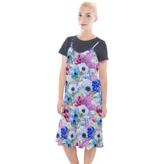 Purple Flowers Camis Fishtail Dress by goljakoff