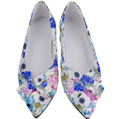 Purple Flowers Women s Bow Heels by goljakoff