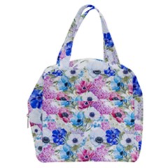 Purple Flowers Boxy Hand Bag by goljakoff