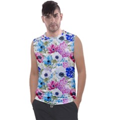 Purple Flowers Men s Regular Tank Top by goljakoff