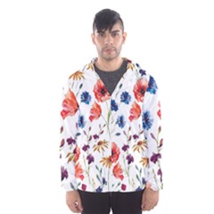 Flowers Men s Hooded Windbreaker by goljakoff