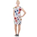 Flowers Cap Sleeve Bodycon Dress View2