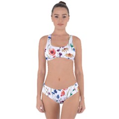 Flowers Criss Cross Bikini Set by goljakoff