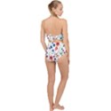 Flowers Scallop Top Cut Out Swimsuit View2