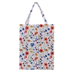 Flowers Pattern Classic Tote Bag by goljakoff