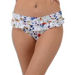 Flowers Pattern Frill Bikini Bottom by goljakoff