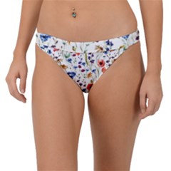 Flowers Pattern Band Bikini Bottom by goljakoff