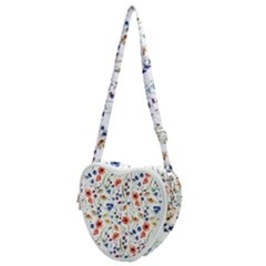 Flowers Pattern Heart Shoulder Bag by goljakoff