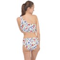 Flowers pattern Spliced Up Two Piece Swimsuit View2