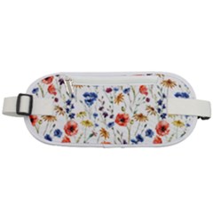 Flowers Pattern Rounded Waist Pouch by goljakoff