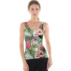 Tropical Flowers Tank Top by goljakoff