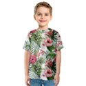 Tropical flowers Kids  Sport Mesh Tee View1