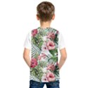 Tropical flowers Kids  Basketball Tank Top View2