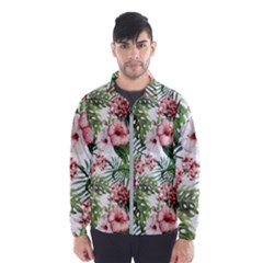 Tropical Flowers Men s Windbreaker by goljakoff