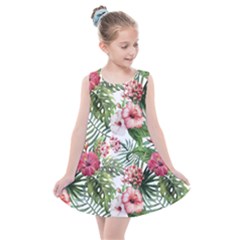 Tropical Flowers Kids  Summer Dress by goljakoff