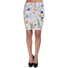 Summer Flowers Bodycon Skirt by goljakoff