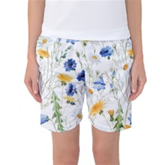 Summer Flowers Women s Basketball Shorts by goljakoff