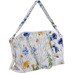 Summer Flowers Canvas Crossbody Bag by goljakoff