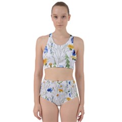 Summer Flowers Racer Back Bikini Set by goljakoff