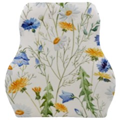 Summer Flowers Car Seat Velour Cushion  by goljakoff