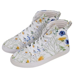 Summer Flowers Women s Hi-top Skate Sneakers by goljakoff