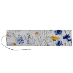 Summer Flowers Roll Up Canvas Pencil Holder (l) by goljakoff