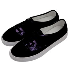 Floral Pink And Purple Moon Men s Classic Low Top Sneakers by Dazzleway