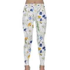 Summer Flowers Pattern Classic Yoga Leggings by goljakoff