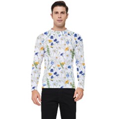 Summer Flowers Pattern Men s Long Sleeve Rash Guard by goljakoff