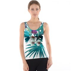 Tropical Flowers Tank Top by goljakoff