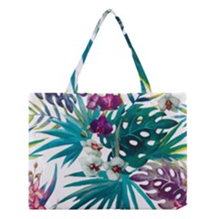 Tropical Flowers Medium Tote Bag by goljakoff