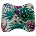 Tropical flowers Velour Head Support Cushion View1