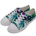 Tropical flowers Women s Low Top Canvas Sneakers View2