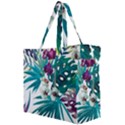 Tropical flowers Canvas Travel Bag View2