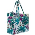 Tropical flowers Canvas Travel Bag View3