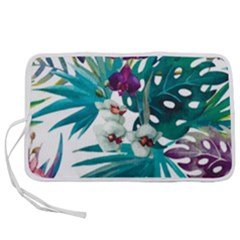 Tropical Flowers Pen Storage Case (l) by goljakoff