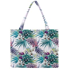 Tropical Flowers Pattern Mini Tote Bag by goljakoff