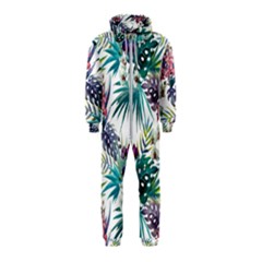 Tropical Flowers Pattern Hooded Jumpsuit (kids) by goljakoff