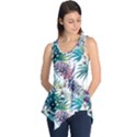 Tropical flowers pattern Sleeveless Tunic View1